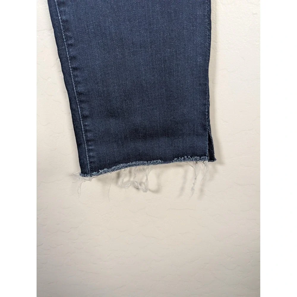 Mother Jeans Womens 26 Blue The Rascal‎ Ankle Snippet Raw Hem Tongue And Chic